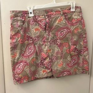 Khaki skort sz 14 (stretch)